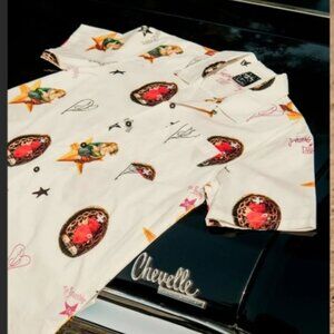 HUF Smashing Pumpkins "Daydream" Mens Button Down Shirt Size Large